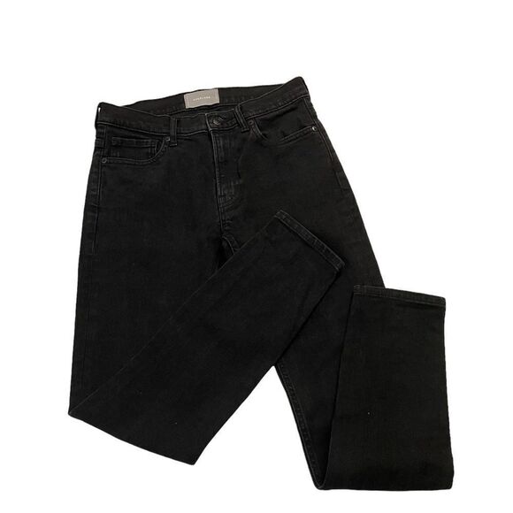 Everlane Black High Rise Jeans, stretchy size 27 regular - Picture 2 of 9